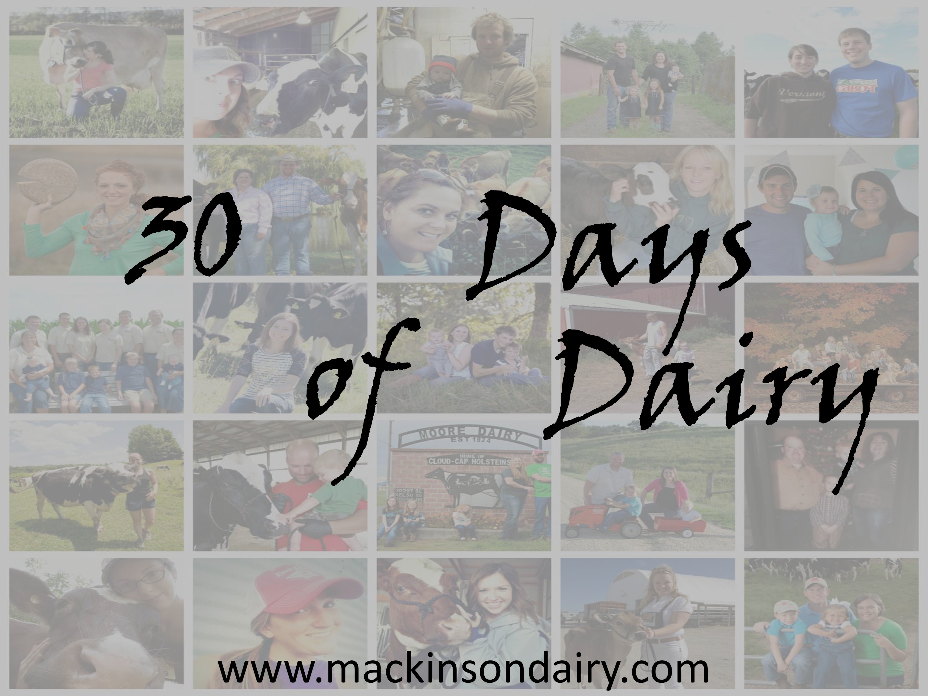 30 Days of Dairy: Preview