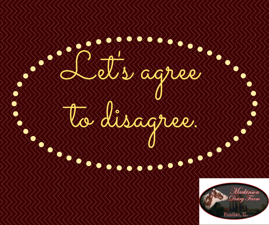 Let’s agree to disagree