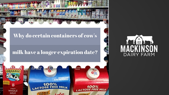 Why do certain containers of cow’s milk have a longer expiration date?