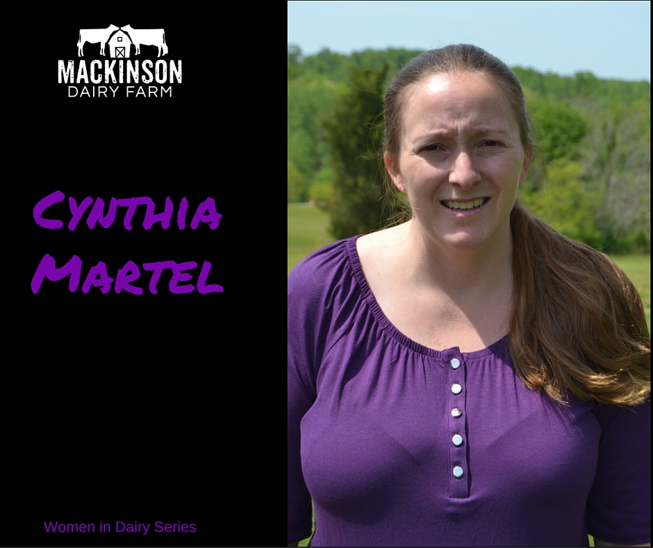 Women in Dairy: Cynthia Martel from Virginia.