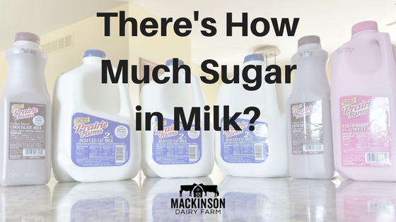 There is how much sugar in flavored milk?
